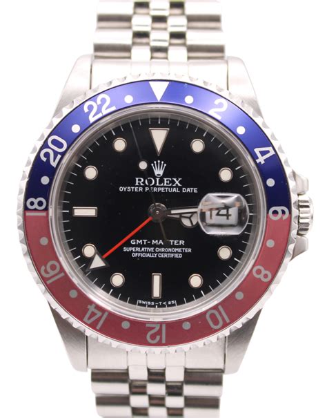 genuine rolex gmt pepsi replacement bezel 16750